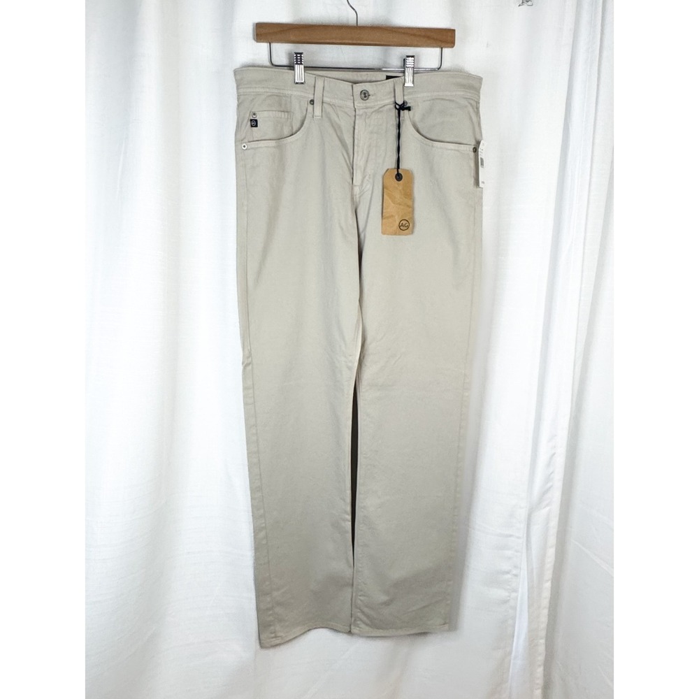 AG Adriano Goldschmied The Protege Pants Mens 34x34 NWT Straight Leg Oyster